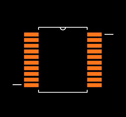 PCM1803ADBG4 Footprint