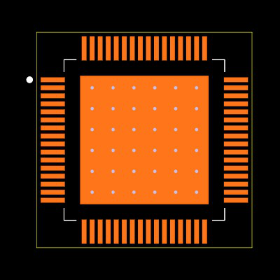 PCM3168ATPAPQ1 Footprint