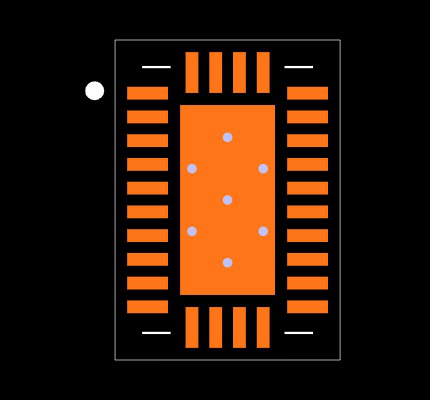 SN65DPHY440SSRHRT Footprint