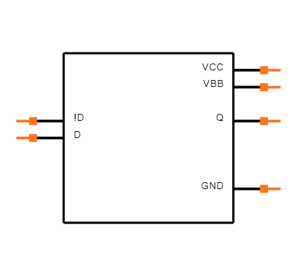 SN65EPT21DGKR Symbol