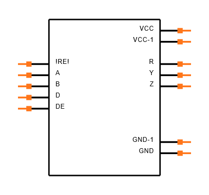 SN65HVD70DR Symbol