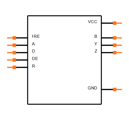 SN65HVD73DGS Symbol