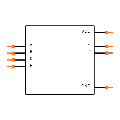 SN65HVD74DGKR Symbol