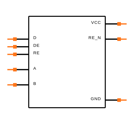 SN65HVD75DRBR Symbol