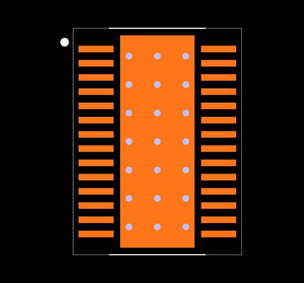 SN65HVS882PWPR Footprint