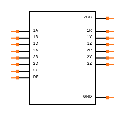 SN65LVDS1050PWG4 Symbol