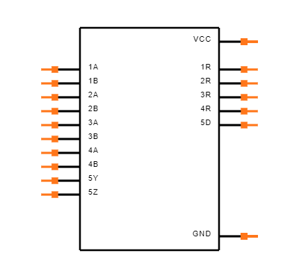 SN65LVDT14PW Symbol
