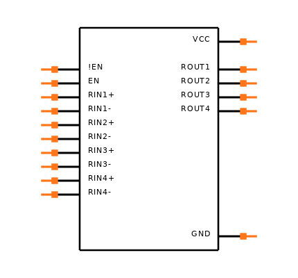 SN65LVDT348PWG4 Symbol