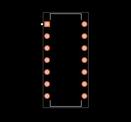 SN7400NE4 Footprint