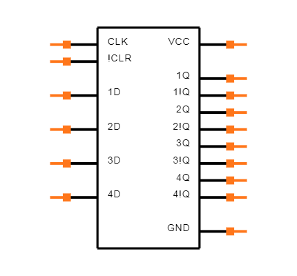 SN74175N Symbol
