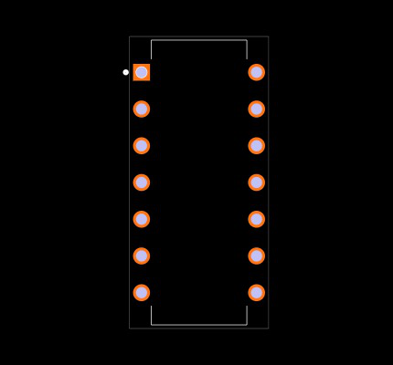 SN7432N Footprint