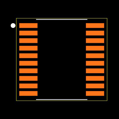 SN74ABT573APW Footprint