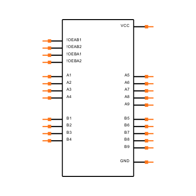 SN74ABT863DWR Symbol