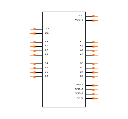 SN74ABTH25245DWR Symbol
