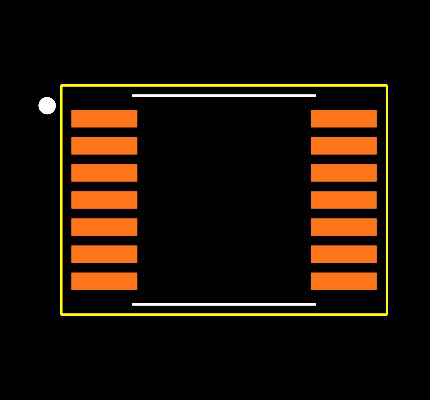 SN74AC04PW Footprint