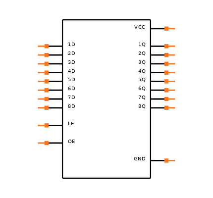 SN74AC573DWRG4 Symbol