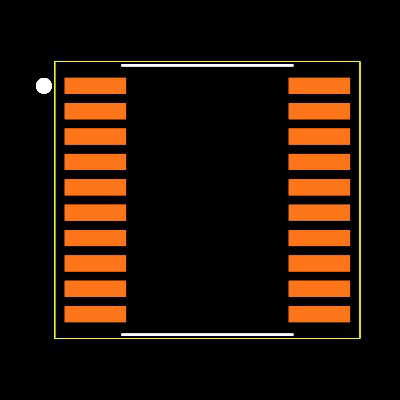 SN74AC574PW Footprint