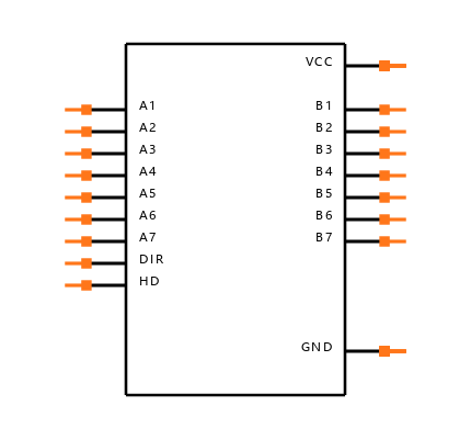SN74ACT1284DW Symbol