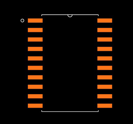 SN74ACT573DWR Footprint