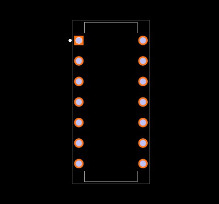 SN74AHC04N Footprint