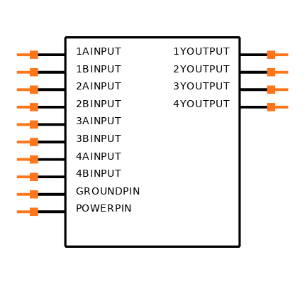 SN74AHC08PW Symbol