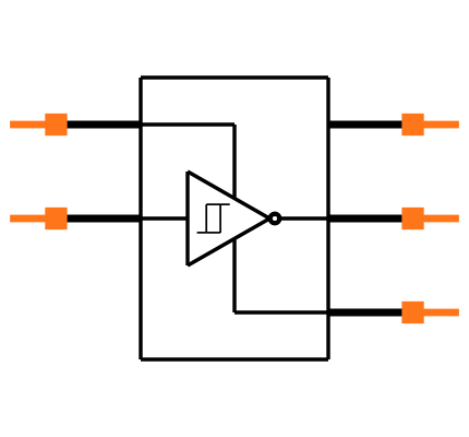 SN74AHC1G14DBVRE4 Symbol