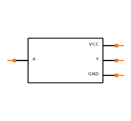 SN74AHC1GU04DBVT Symbol