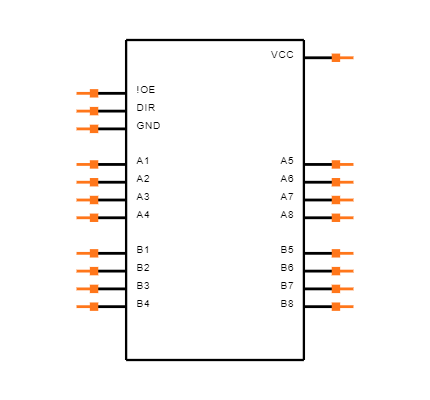 SN74AHC245MPWREP Symbol