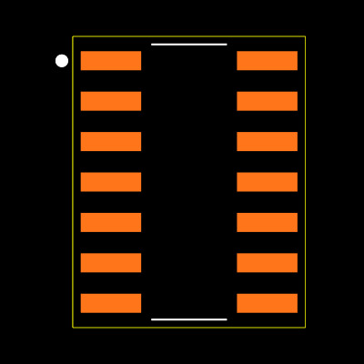 SN74AHCT00D Footprint