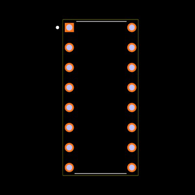 SN74AHCT595NE4 Footprint
