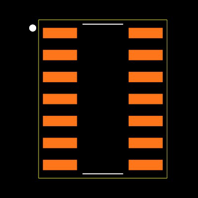 SN74ALS04BDR Footprint