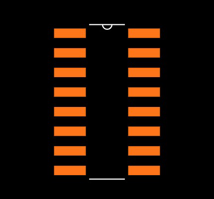 SN74ALS151D Footprint
