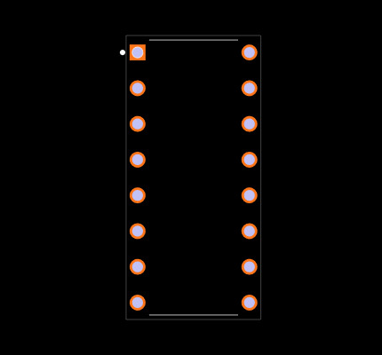 SN74ALS161BN Footprint