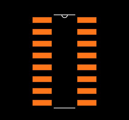 SN74ALS166DR Footprint