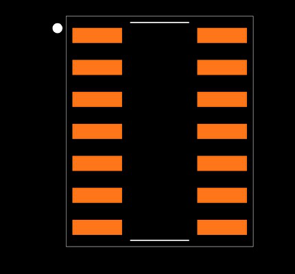 SN74ALS35AD Footprint