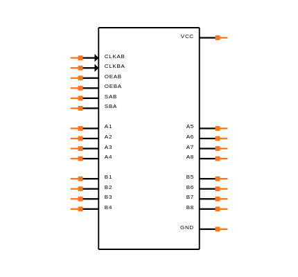 SN74ALS653DWE4 Symbol