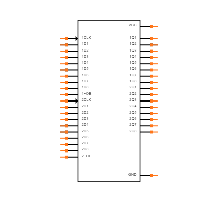 SN74ALVTH16374DLR Symbol