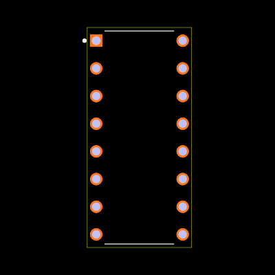 SN74AS138N Footprint