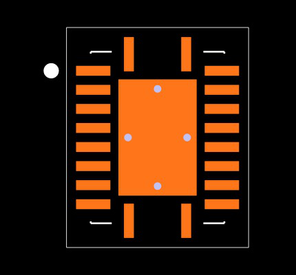 SN74AUC244RGYRG4 Footprint