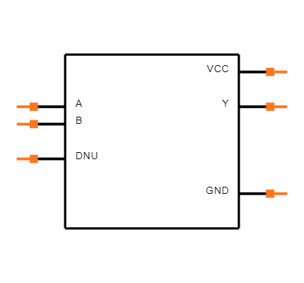 SN74AUP1G00YFPR Symbol