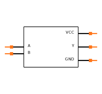 SN74AUP1G08DBVT Symbol
