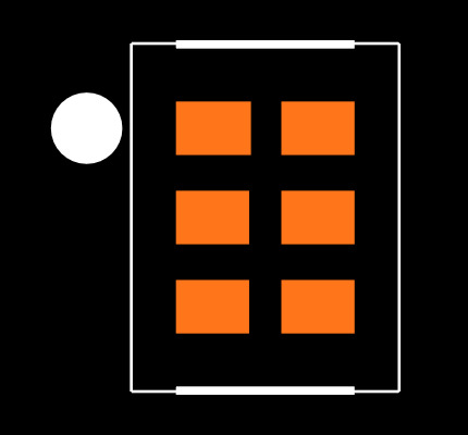 SN74AUP1G125DRYR Footprint