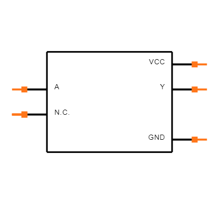 SN74AUP1G14DRYR Symbol