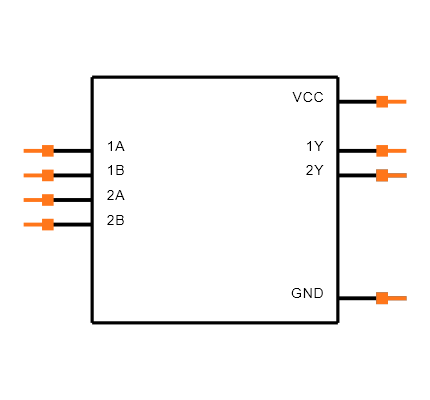 SN74AUP2G32DCUR Symbol