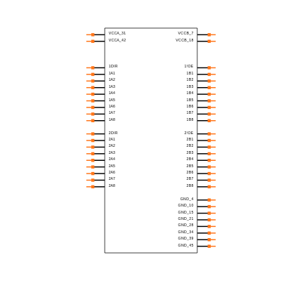 SN74AVC16T245DGG Symbol