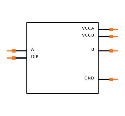 SN74AVC1T45DBVRE4 Symbol
