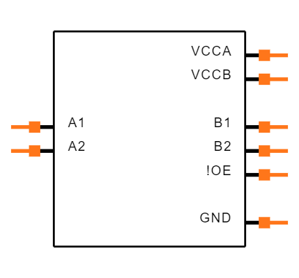 SN74AVC2T244DQMR Symbol