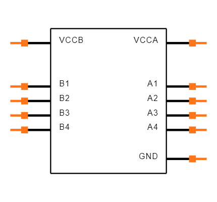 SN74AVC4T234ZSUR Symbol