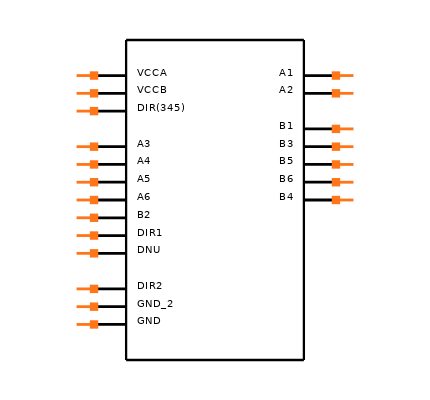 SN74AVC6T622PWR Symbol