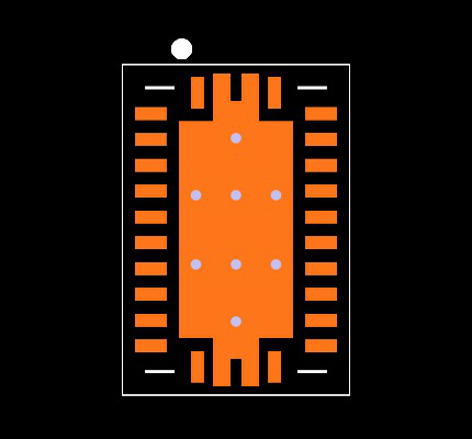 SN74AVC8T245RHLR Footprint